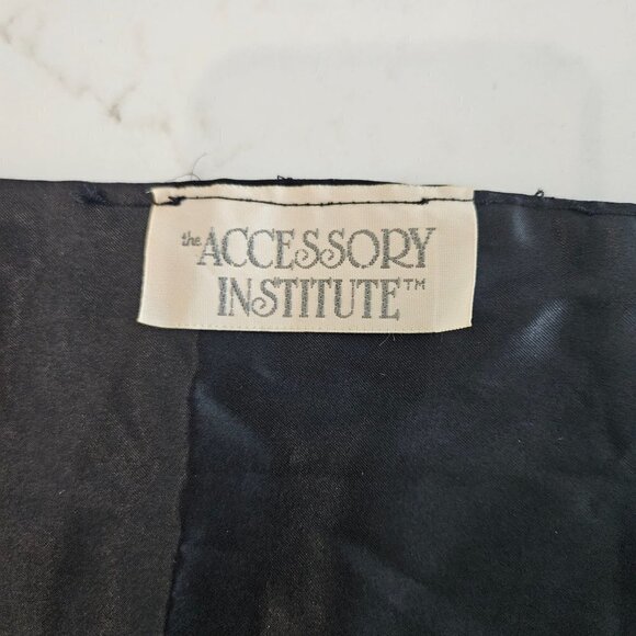 Accessory Institute Vintage Vest Like Scarf Shawl Button Wrap 52" x 9" - Picture 4 of 9